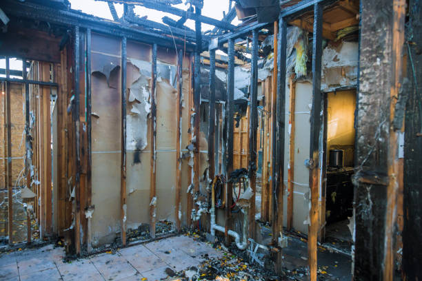 Professional Fire Damage Restoration technician working in Clearfield, PA